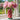 Vase H20 cm - Snoet Rød/Rosa/Grøn - Au Maison